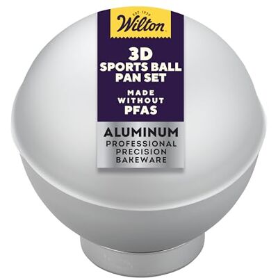 Wilton Molde 3D para bolo de bola, basquetebol, beisebol, futebol Wilton Molde 3D para bolo de bola, basquetebol, beisebol, futebol