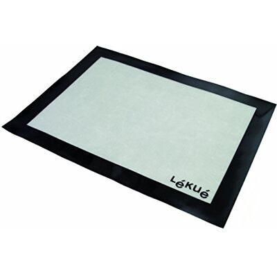 Lékué Salva bandeja de forno, silicone, branco e preto, 40 x 30 cm Lékué Salva bandeja de forno, silicone, branco e preto, 40 x 30 cm