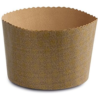 Guardini , Monouso, 2 moldes altos para pão doce Ø 15,5 cm (capacidade até 750 g. de massa). Material: Papel de forno, cor bege. Guardini , Monouso, 2 moldes altos para pão doce Ø 15,5 cm (capacidade até 750 g. de massa). Material: Papel de forno, cor bege.