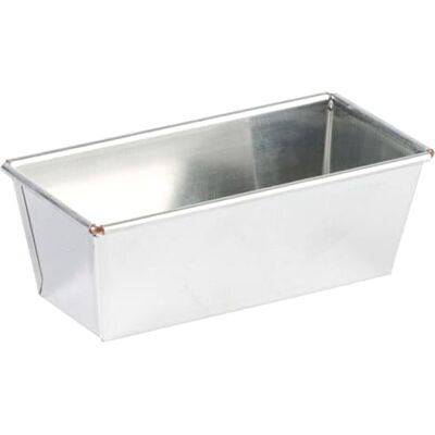 Gobel Molde dobrado para bolos com borda de arame folha de flandres material reciclável, 21 x 9 x 7 cm Gobel Molde dobrado para bolos com borda de arame folha de flandres material reciclável, 21 x 9 x 7 cm