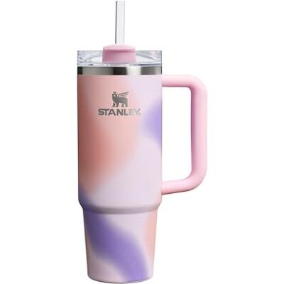 Stanley Quencher H2.0 FlowState Caneca 0,89L Mantém o Frio por 9 Horas Gelo por 40 Horas Garrafa de Água de Aço Inoxidável Caneca Térmica Copo Térmico Sem BPA Rose Petal Motion Stanley Quencher H2.0 FlowState Caneca 0,89L Mantém o Frio por 9 Horas Gelo por 40 Horas Garrafa de Água de Aço Inoxidável Caneca Térmica Copo Térmico Sem BPA Rose Petal Motion