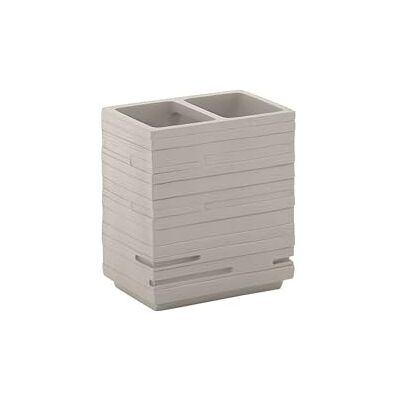 Gedy QUADROTTO Suporte de escova de dentes, resina, torora, 10 x 6,5 x 11,2 Gedy QUADROTTO Suporte de escova de dentes, resina, torora, 10 x 6,5 x 11,2