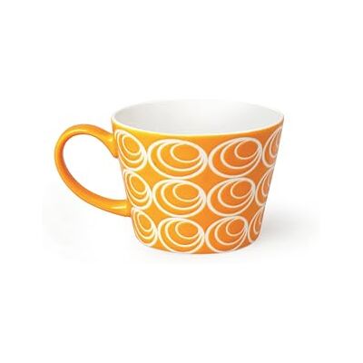 Excelsa etnika Caneca Jumbo 415 ml, porcelana, laranja, 11 x 11 x 8 cm Excelsa etnika Caneca Jumbo 415 ml, porcelana, laranja, 11 x 11 x 8 cm