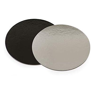 Decora Prato para doces preto/prata Ø 28 cm Decora Prato para doces preto/prata Ø 28 cm