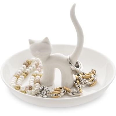 Balvi Gatto XL porta-anéis de cerâmica. Bandeja para deixar anéis e jóias. Feito de cerâmica Balvi Gatto XL porta-anéis de cerâmica. Bandeja para deixar anéis e jóias. Feito de cerâmica