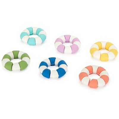 Balvi Marca copos floats design retro de flutuadores de praia 6 unidades de plástico Balvi Marca copos floats design retro de flutuadores de praia 6 unidades de plástico