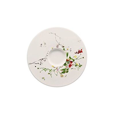 Rosenthal Fleurs Sauvages Prato para caneca alta de café, porcelana de osso, multicolor, 15 x 2 x 15 cm Rosenthal Fleurs Sauvages Prato para caneca alta de café, porcelana de osso, multicolor, 15 x 2 x 15 cm