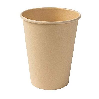 BIOZOYG 50 x copos descartáveis 300 ml / 12 oz, Ø 90 mm castanho copos café sem plástico e com materiais sustentáveis, copos café descartáveis BIOZOYG 50 x copos descartáveis 300 ml / 12 oz, Ø 90 mm castanho copos café sem plástico e com materiais sustentáveis, copos café descartáveis