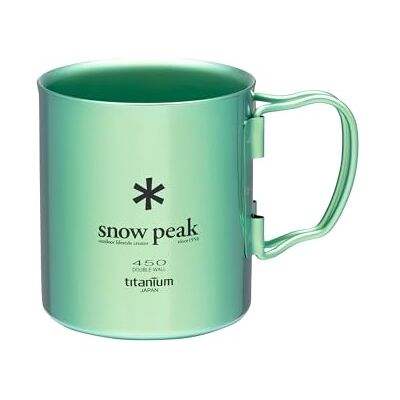 Snow Peak s, titânio japonês, fabricado no Japão, ultraleve para campismo e mochileiro, verde, tamanho único Snow Peak s, titânio japonês, fabricado no Japão, ultraleve para campismo e mochileiro, verde, tamanho único