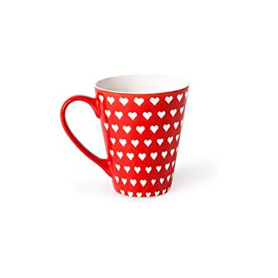 Excelsa Enjoy Mug, Porcelana, vermelho, 10 x 10 x 8,5 cm Excelsa Enjoy Mug, Porcelana, vermelho, 10 x 10 x 8,5 cm