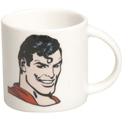 Excelsa Super Heroi Caneca de café super-homem de 100 ml, porcelana, branco, 1 unidade Excelsa Super Heroi Caneca de café super-homem de 100 ml, porcelana, branco, 1 unidade
