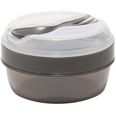Carl Oscar Caixa pequena para Snack Nice Cup lancheira Bento Box com o seu prato de gelo permanece frio por várias horas; os talheres estão incluídos. Cor cinzenta. Carl Oscar Caixa pequena para Snack Nice Cup lancheira Bento Box com o seu prato de gelo permanece frio por várias horas; os talheres estão incluídos. Cor cinzenta.