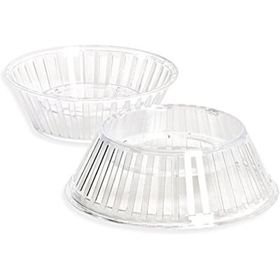 Decora CF 3 bases de plástico cristal para ovos 175 x H60 mm (1000 G) Decora CF 3 bases de plástico cristal para ovos 175 x H60 mm (1000 G)