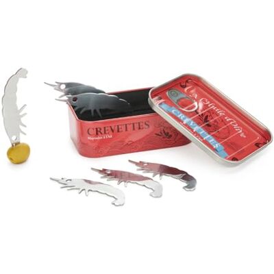 Balvi Garfo aperitivo Conserverie Crevettes design retro de conserva de camarão lata/inox Balvi Garfo aperitivo Conserverie Crevettes design retro de conserva de camarão lata/inox