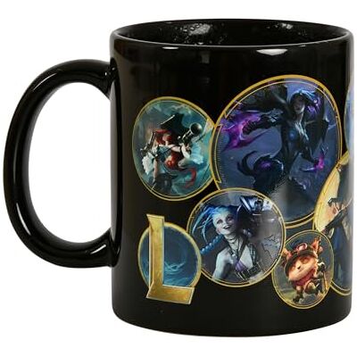 Pyramid League of Legends Caneca de cerâmica que muda de calor, design ousado para uso diário ou colecionadores, 315 ml, tamanho único Pyramid League of Legends Caneca de cerâmica que muda de calor, design ousado para uso diário ou colecionadores, 315 ml, tamanho único