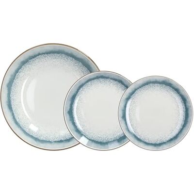 Tognana Oasis Louça de 18 peças, porcelana, azul claro Tognana Oasis Louça de 18 peças, porcelana, azul claro