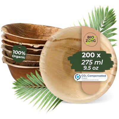 Green Box - SGB-DTW055-Palmware - Beige - 275 ml - Tigelas descartáveis biodegradáveis Green Box - SGB-DTW055-Palmware - Beige - 275 ml - Tigelas descartáveis biodegradáveis