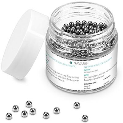 NAVARIS - 42956 - 3mm - Aço inoxidável - Bolas de limpeza NAVARIS - 42956 - 3mm - Aço inoxidável - Bolas de limpeza