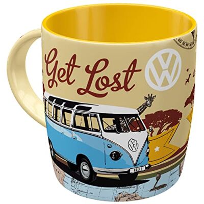 ART Caneca de café retro, 330 ml, VW Bulli – Let's Get Lost ART Caneca de café retro, 330 ml, VW Bulli – Let's Get Lost