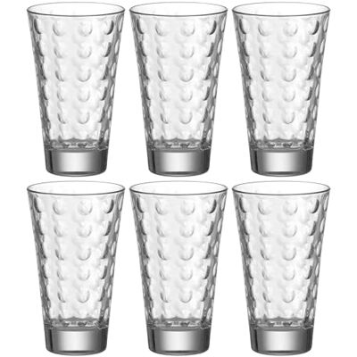 Leonardo Optic Conjunto de 6 copos grandes Leonardo Optic Conjunto de 6 copos grandes