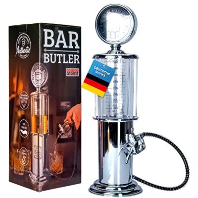 GOODS+GADGETS Dispensador de bebidas retro com design nostálgico cromado Dispensador de bebidas de bar com mangueira para dispensar bebidas de festa dispensador de cerveja GOODS+GADGETS Dispensador de bebidas retro com design nostálgico cromado Dispensador de bebidas de bar com mangueira para dispensar bebidas de festa dispensador de cerveja