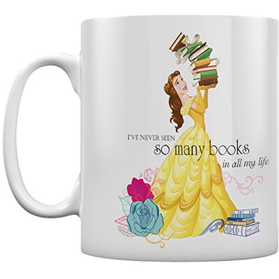 Disney Pyramid International ! Bela e o monstro livros caneca de cerâmica Disney Pyramid International ! Bela e o monstro livros caneca de cerâmica