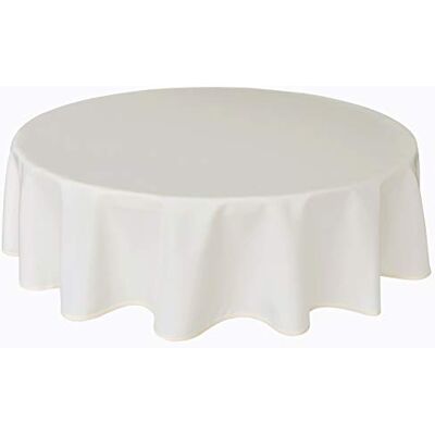 Home Direct Toalha 100% poliéster, Redonda 140cm Creme Home Direct Toalha 100% poliéster, Redonda 140cm Creme