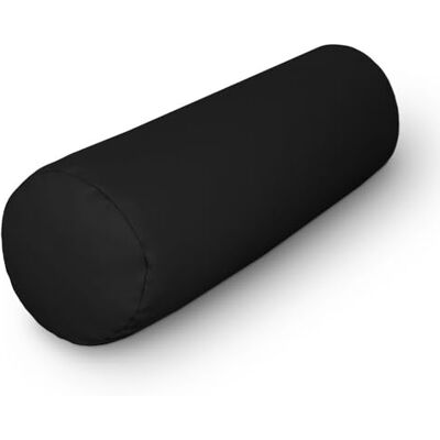 HAPPERS Almofada cilíndrica de 50 x 15 em couro sintético. Rolo cervical para aliviar a dor postural ou dormir HAPPERS Almofada cilíndrica de 50 x 15 em couro sintético. Rolo cervical para aliviar a dor postural ou dormir
