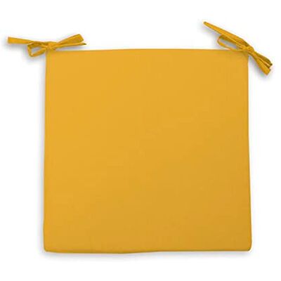 Soleil d'ocre , Alix Almofada de cadeira impermeabilizada exterior poliéster amarelo 40 x 40 x 5 cm Soleil d'ocre , Alix Almofada de cadeira impermeabilizada exterior poliéster amarelo 40 x 40 x 5 cm