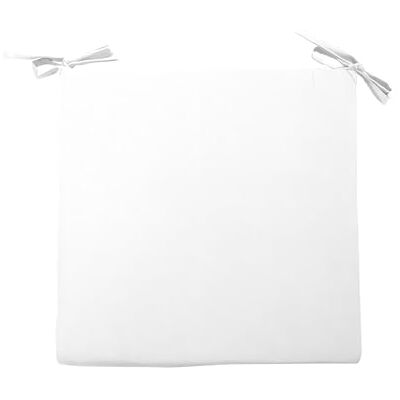 Soleil d'ocre Alix Almofada cadeira 40 x 40 x 3 cm, branco Soleil d'ocre Alix Almofada cadeira 40 x 40 x 3 cm, branco