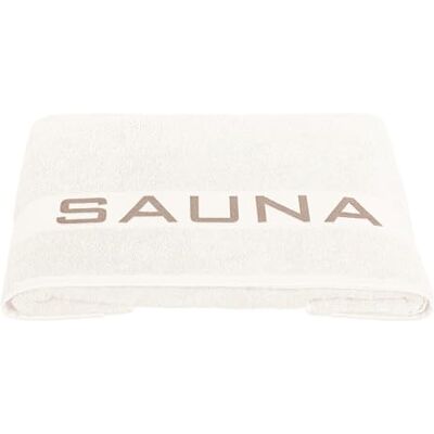 Delindo Lifestyle Colares Toalha de sauna XXL para homem e mulher (algodão, 80 x 200 cm), cor branca Delindo Lifestyle Colares Toalha de sauna XXL para homem e mulher (algodão, 80 x 200 cm), cor branca