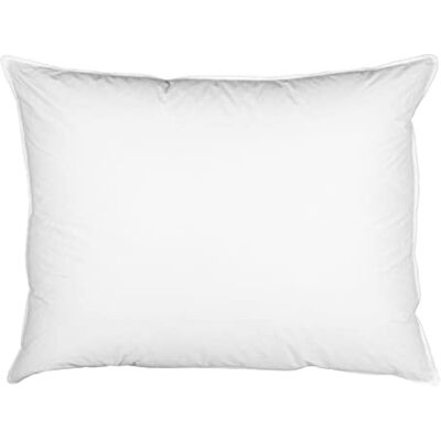 ZOLLNER Almofada grande de penas de ganso de primeira classe 70 x 90 cm, capa de algodão ZOLLNER Almofada grande de penas de ganso de primeira classe 70 x 90 cm, capa de algodão