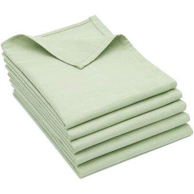 ZOLLNER Conjunto de 5 panos de cozinha de algodão em 50 x 70 cm, panos de cozinha super absorventes e robustos, lavável até 60 °C, verde claro, qualidade hotelaria, certificado Oeko Tex® ZOLLNER Conjunto de 5 panos de cozinha de algodão em 50 x 70 cm, panos de cozinha super absorventes e robustos, lavável até 60 °C, verde claro, qualidade hotelaria, certificado Oeko Tex®