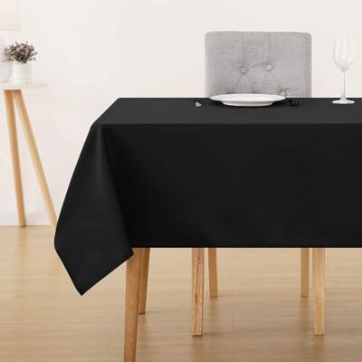 DECONOVO - 130x280 - Preto - Tablecloth DECONOVO - 130x280 - Preto - Tablecloth