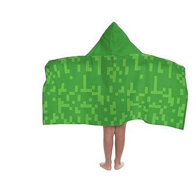Jay Franco Minecraft Creeper Capa de banho com capuz, 56 × 56 cm, para crianças, super macia para casa de banho, praia, piscina e viagens, produto com licença oficial, verde Jay Franco Minecraft Creeper Capa de banho com capuz, 56 × 56 cm, para crianças, super macia para casa de banho, praia, piscina e viagens, produto com licença oficial, verde