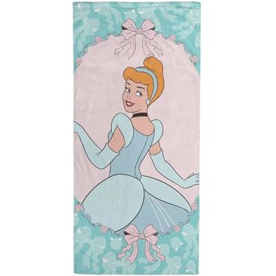 Jay Franco Kids Disney Princess Cinderela toalha de praia 100% algodão 71 x 147 cm toalha de banho, piscina e viagem super macia, produto com licença oficial, multicolorido Jay Franco Kids Disney Princess Cinderela toalha de praia 100% algodão 71 x 147 cm toalha de banho, piscina e viagem super macia, produto com licença oficial, multicolorido