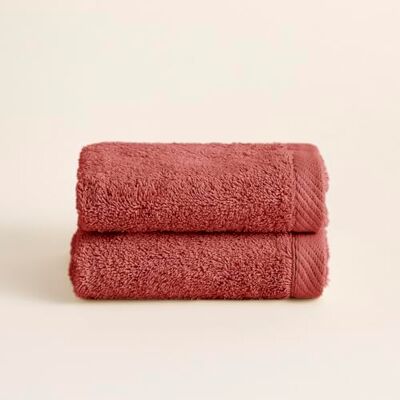 BOHEME Conjunto de 2 Toalhas de Rosto Serenity Terracota 30x50 100% Algodão Penteado 600 g/m² Macias, Absorventes e de Secagem Rápida Laváveis na Máquina Uso Diário Incluye 2(30x50 cm). 100% algodón peinado. Suaves, absorbentes, de secado BOHEME Conjunto de 2 Toalhas de Rosto Serenity Terracota 30x50 100% Algodão Penteado 600 g/m² Macias, Absorventes e de Secagem Rápida Laváveis na Máquina Uso Diário Incluye 2(30x50 cm). 100% algodón peinado. Suaves, absorbentes, de secado