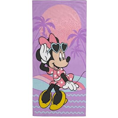 Jay Franco Toalha de banho, piscina e praia para crianças da Disney de Minnie Mouse, 100% algodão, 71 x 147 cm Jay Franco Toalha de banho, piscina e praia para crianças da Disney de Minnie Mouse, 100% algodão, 71 x 147 cm