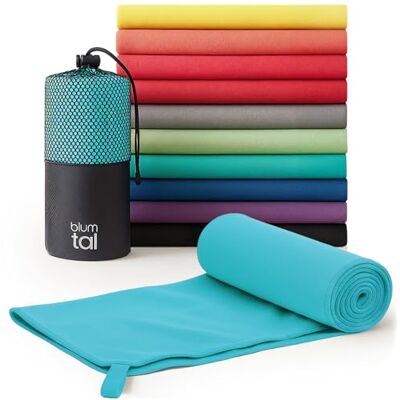 Blumtal Toalha de microfibra (120 x 60 cm, macia e de secagem rápida, para desporto e culturismo, sala de desporto, cor verde claro Blumtal Toalha de microfibra (120 x 60 cm, macia e de secagem rápida, para desporto e culturismo, sala de desporto, cor verde claro
