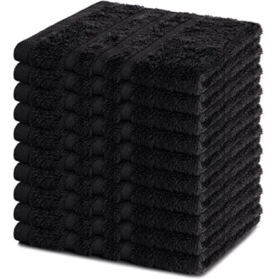 Lavea ® Conjunto de 10 toalhas de lavatório 30 x 30 cm, encaracolado, 100% algodão, macias e absorventes, toalhas para lavar o rosto, ideais para casa, hotel e SPA Lavea ® Conjunto de 10 toalhas de lavatório 30 x 30 cm, encaracolado, 100% algodão, macias e absorventes, toalhas para lavar o rosto, ideais para casa, hotel e SPA