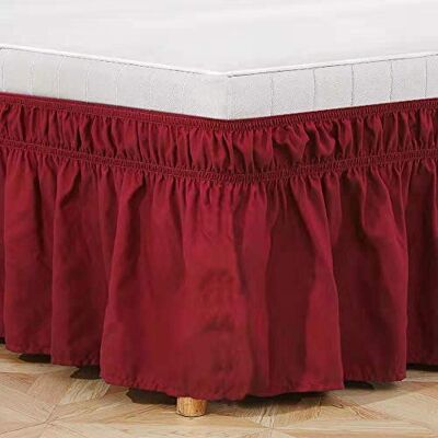 uyeoco WWQQ Saia de cama elástica fina para hotel Bed Skirt individual / Queen King, sem superfície, decoração à prova de pó (cor: K, tamanho: 198 x 203 cm +38 cm) uyeoco WWQQ Saia de cama elástica fina para hotel Bed Skirt individual / Queen King, sem superfície, decoração à prova de pó (cor: K, tamanho: 198 x 203 cm +38 cm)