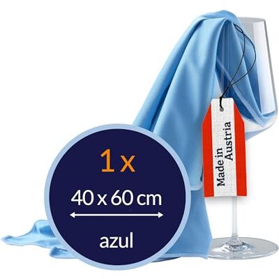 culiclean Pano para Vidros Azul – Panos de Limpeza Profissional para Vidros, Espelhos e Superfícies Brilhantes – Fabricado na Áustria – 1 Pano de Microfibra 40x60cm Azul culiclean Pano para Vidros Azul – Panos de Limpeza Profissional para Vidros, Espelhos e Superfícies Brilhantes – Fabricado na Áustria – 1 Pano de Microfibra 40x60cm Azul