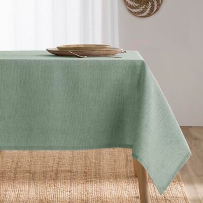 BOHEME Toalha de mesa retangular Elba antimanchas, resina de algodão cor sálvia 140 x 240 cm Feito em Espanha, fácil de limpar, ideal para uso diário Algodón combinado y hecho en España. Resistente, cómodo, fácil de limpiar e ideal para el uso dia BOHEME Toalha de mesa retangular Elba antimanchas, resina de algodão cor sálvia 140 x 240 cm Feito em Espanha, fácil de limpar, ideal para uso diário Algodón combinado y hecho en España. Resistente, cómodo, fácil de limpiar e ideal para el uso dia