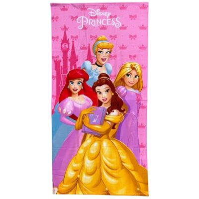 Cartoon Toalha de praia para meninas princesas 70 x 140 cm toalha microfibra 100% poliéster secagem rápida toalha praia piscina rosa com laços, coroa e castelo Disney ideia presente Cartoon Toalha de praia para meninas princesas 70 x 140 cm toalha microfibra 100% poliéster secagem rápida toalha praia piscina rosa com laços, coroa e castelo Disney ideia presente
