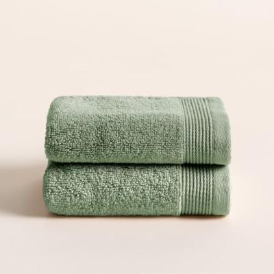 BOHEME Conjunto de 2 Toalhas de Rosto Harmony Verde Claro 30x50 100% Algodão Zero Twist 600 g/m² Macias, Absorventes e de Secagem Rápida Laváveis na Máquina Uso Diário Incluye 2(30x50 cm). 100% algodón Zero Twist 600 g/m². Suaves, absorben BOHEME Conjunto de 2 Toalhas de Rosto Harmony Verde Claro 30x50 100% Algodão Zero Twist 600 g/m² Macias, Absorventes e de Secagem Rápida Laváveis na Máquina Uso Diário Incluye 2(30x50 cm). 100% algodón Zero Twist 600 g/m². Suaves, absorben