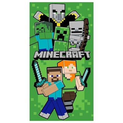 Minecraft - Survive - 70x140 cm - Verde - Towel Minecraft - Survive - 70x140 cm - Verde - Towel