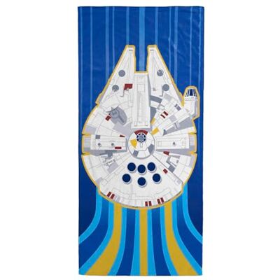 Jay Franco Toalha de banho, piscina e praia Star Wars, falcão milenar, 100% algodão, 71 x 147 cm Jay Franco Toalha de banho, piscina e praia Star Wars, falcão milenar, 100% algodão, 71 x 147 cm