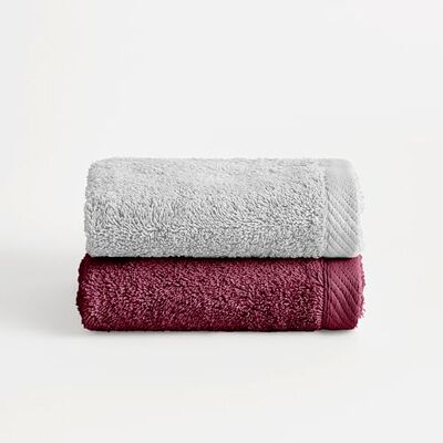 BOHEME Conjunto de 2 Toalhas Bicolor de Lavabo Serenity Pérola e Roxo 2 (50x100) 100% Algodão Penteado 600 g/m² Suaves, Absorventes e de Secagem Rápida Laváveis na Máquina Uso Diário Incluye 2(50x100 cm). 100% algodón peinado. Suaves, abso BOHEME Conjunto de 2 Toalhas Bicolor de Lavabo Serenity Pérola e Roxo 2 (50x100) 100% Algodão Penteado 600 g/m² Suaves, Absorventes e de Secagem Rápida Laváveis na Máquina Uso Diário Incluye 2(50x100 cm). 100% algodón peinado. Suaves, abso
