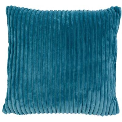Gözze Capa de almofada macia com aspeto de veludo, conjunto de 2, 50 x 50 cm, turquesa Gözze Capa de almofada macia com aspeto de veludo, conjunto de 2, 50 x 50 cm, turquesa