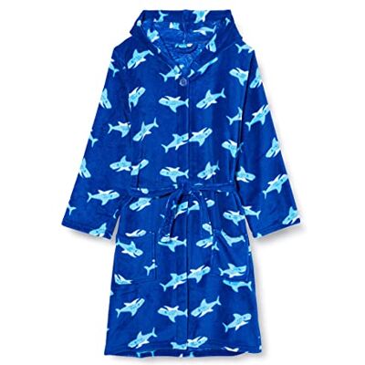 Playshoes Roupão de banho unissexo para crianças, azul (original 900), 122-128 Playshoes Roupão de banho unissexo para crianças, azul (original 900), 122-128